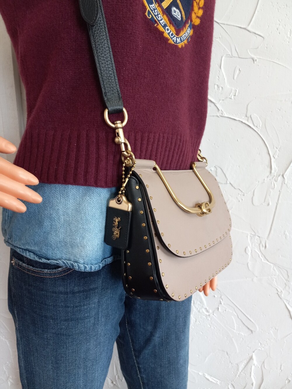 Coach 1941 Ellie With Rivots, Stone Colorblock